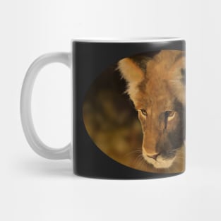 Evening Hunt- Painting of Lioness Hunting Mug